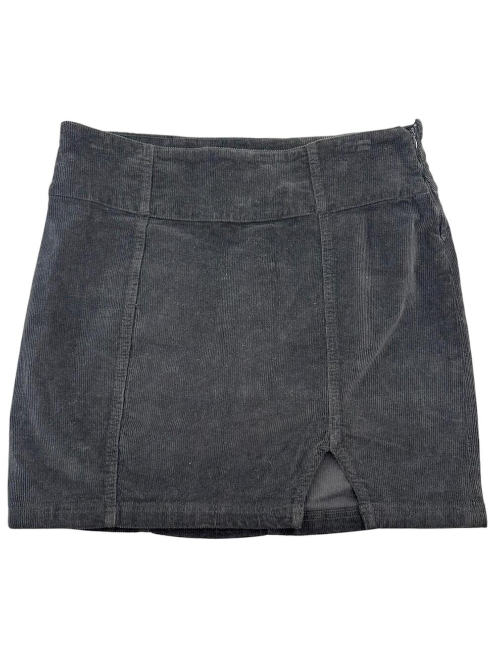NWT SO Charcoal‎ Corduroy Mini Skirt